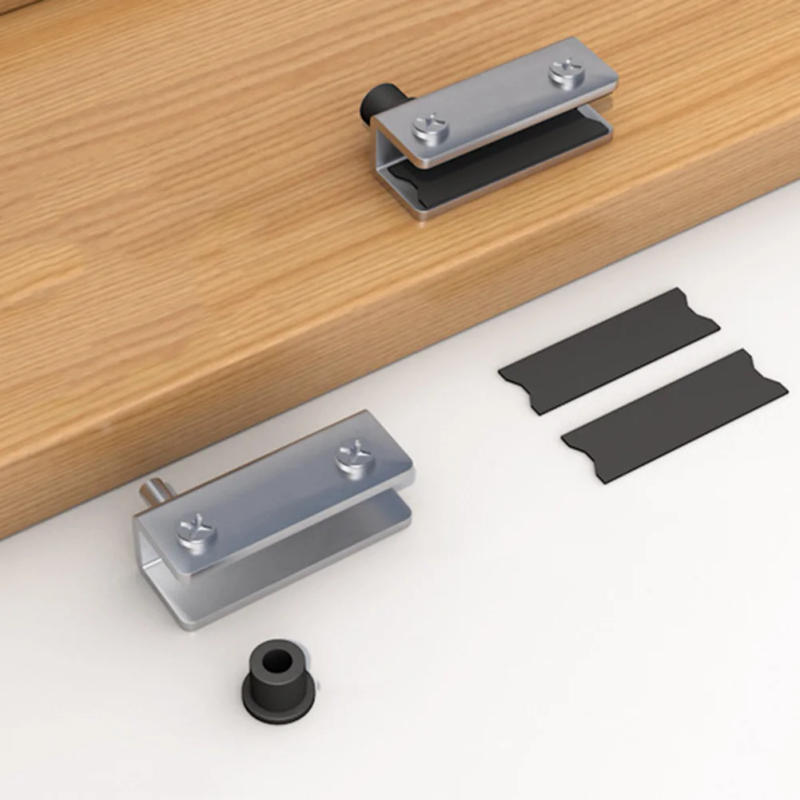 Description Picture 3 of itemGlass Door Hinges Premium Stainless Steel Glass Door Hinges Rust Proof No Drilling Fits For Cabinets Bookcases Wine Cabinets