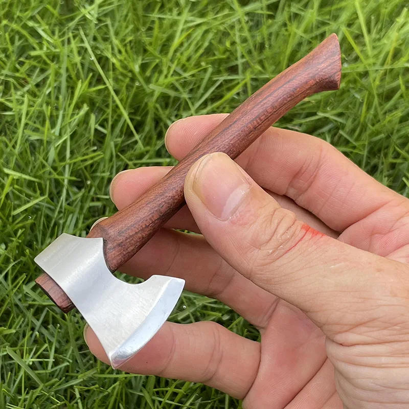 Description Picture 4 of itemTRSKT Mini Camping Small Outdoor Axe Tactical Axes Toy Axe Gift Wood Handle With Box Dropshipping