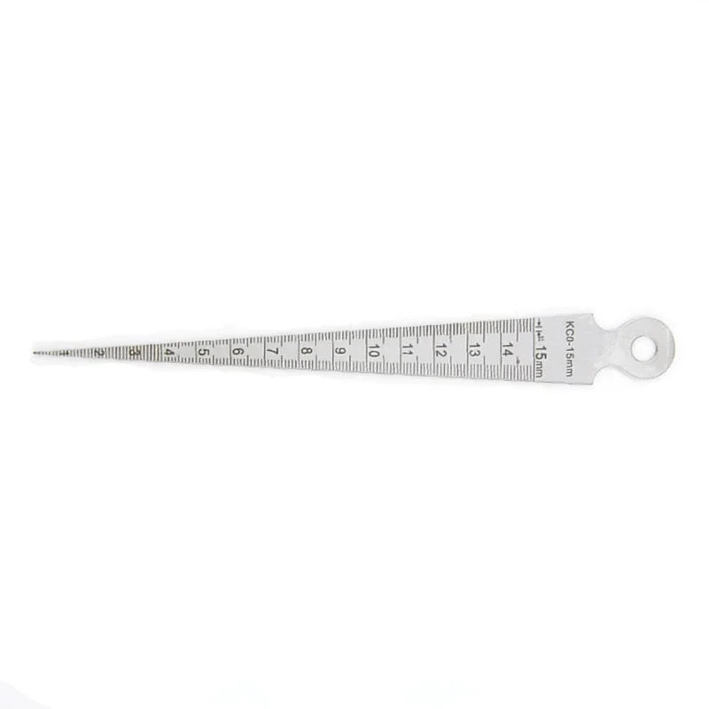 Description Picture 4 of item1-15mm Wedge Feeler Gauges For Measurement Clearance Ruler Gap Ruler Filler Gauge Measuring Probes Thickness Meter Steel Ruler