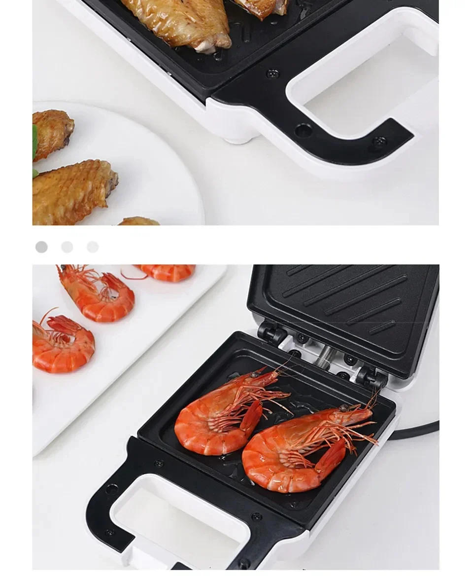 Description Picture 6 of itemSandwich Maker Multifunctional Fast Heating Toaster Breakfast Machine Home Kitchen Food Electric Baking Pan Roast Meat Omelette