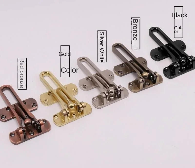 Description Picture 5 of itemFront Door Security Safety Home Hasp Lock Metal Strong Durable Home Chain Lock Guard Catch Door Fastens Lock for Secutity Tools