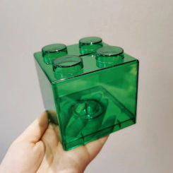 Money Box Building Block Saving Box Transparent Plastic Blocks Piggy Bank Coin Storage Case Change Boxes Kid Toy Gift Home Decor