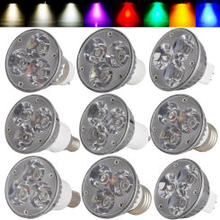 3W LED Spotlight GU10 E27 E14 E12 GU5.3 MR16 LED Light Bulb 12V 24V Multicolor LED Lamp Energy Saving Light for Home Decor
