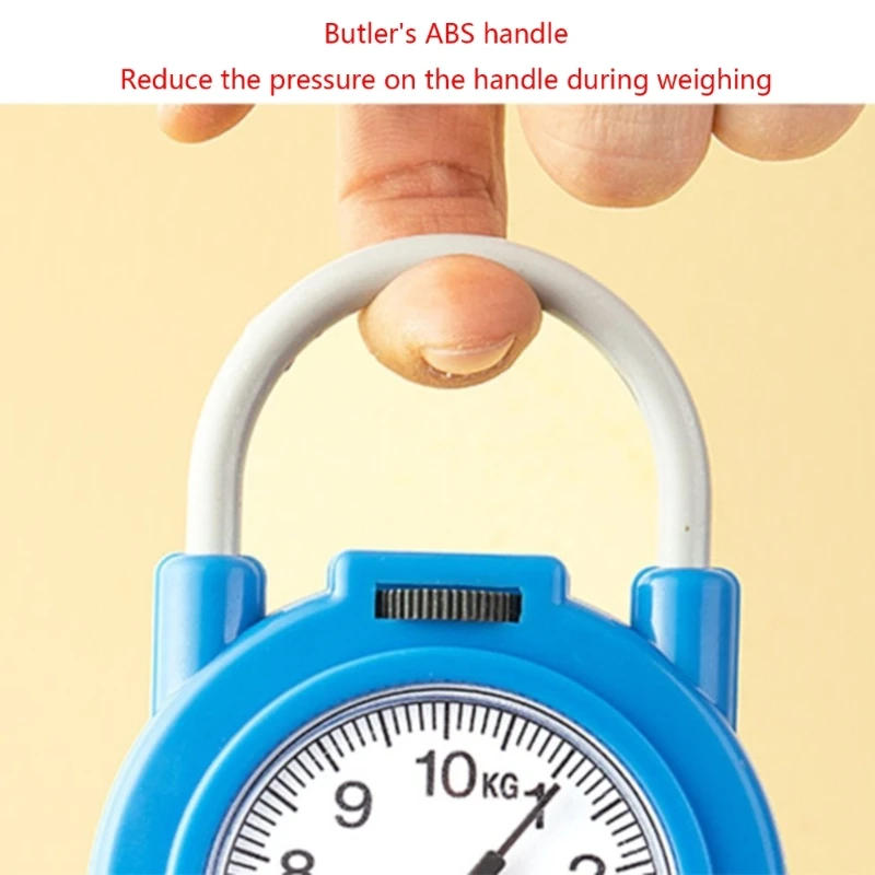 Description Picture 6 of item367A Hanging Scale 10kg Weighing Scales for Fishing Pocket Luggages Blue/Yellow