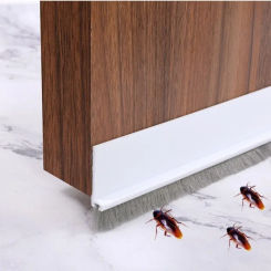 100cm Self-adhesive Door Draft Stopper Brush Seal Strip For Home Dustproof Soundproof Weather Stripping Door Bottom Guard tape