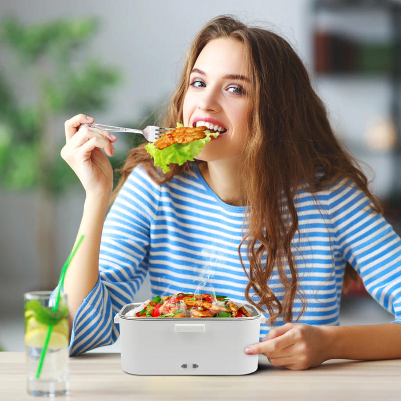 Description Picture 5 of itemNew Electric Lunch Box 80W Portable Food Heater Bowl 1.8L for Car Truck Homes Offices Dining Box Microwave Oven EU US Plug