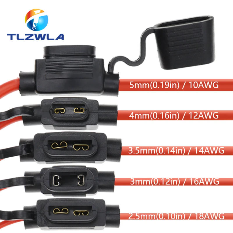 Description Picture 6 of itemWaterproof 32V Mini Small Medium Auto Fuse Holder 18/1614/12/10AWG And Car Blade Fuse 3A 5A 7.5A 10A 15A 20A Standard/Mini/Micro