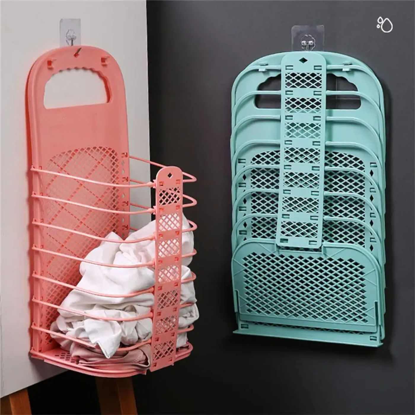 Description Picture 4 of itemFoldable Storage Basket Laundry Basket Organizer Dirty Clothes Basket Foldable Extra Large Capacity Toilet Wet And Dry Dirty