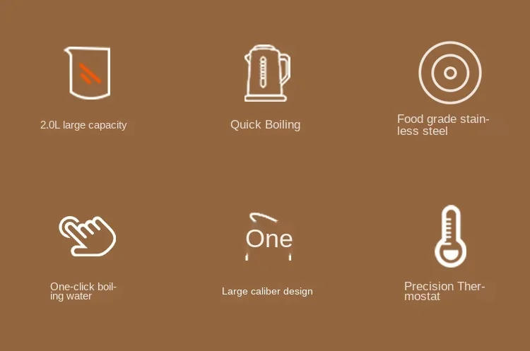 Description Picture 4 of itemelectric kettle 2L3L stainless steel integrated insulation automatic power outage water kettle household dormitory 220V