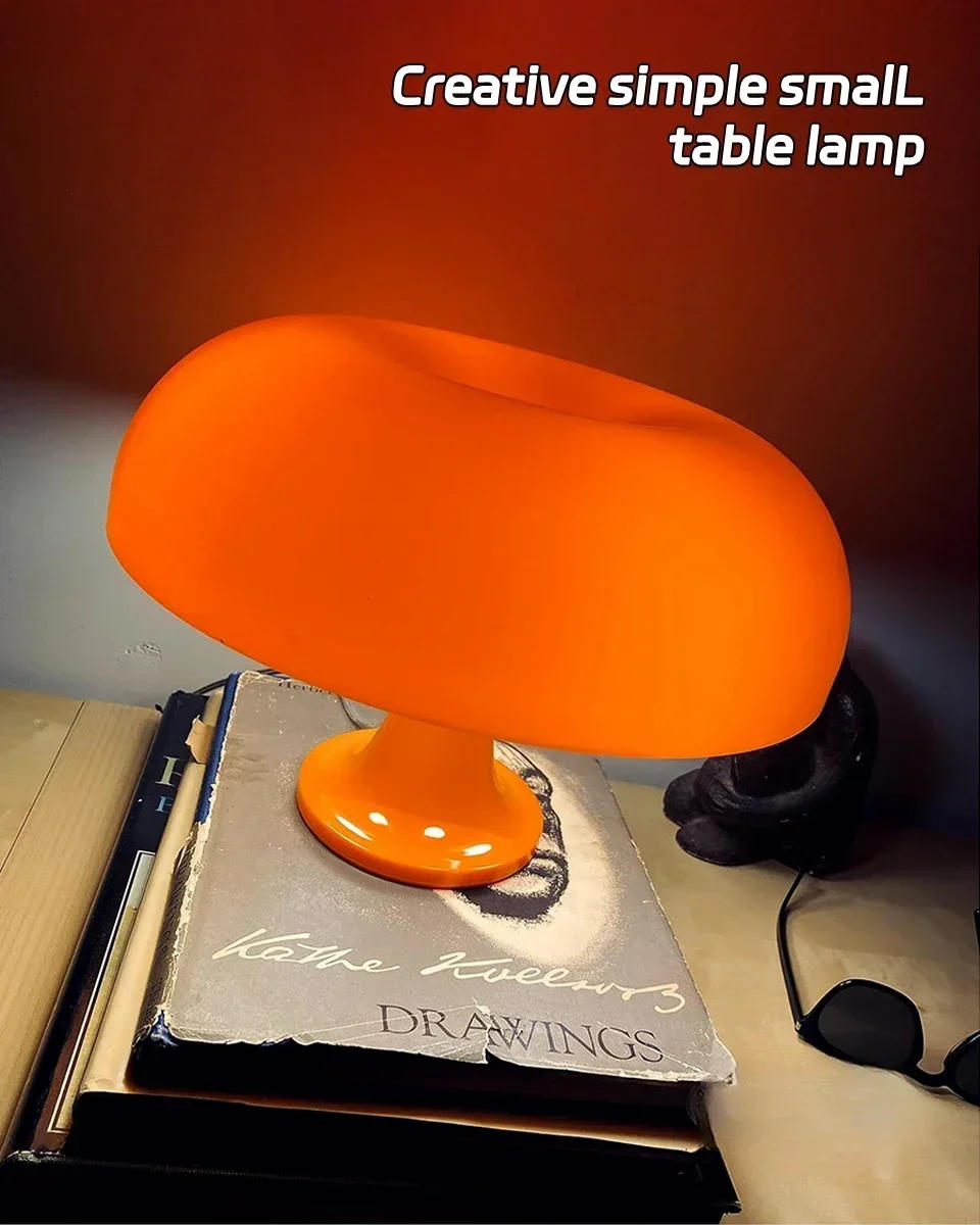 Description Picture 2 of itemRetro Mushroom Table Lamp Dimmable Study Reading Desk Lamp Bedside Table Light Hotel Bedroom Living Room Atmosphere Decor Lamp