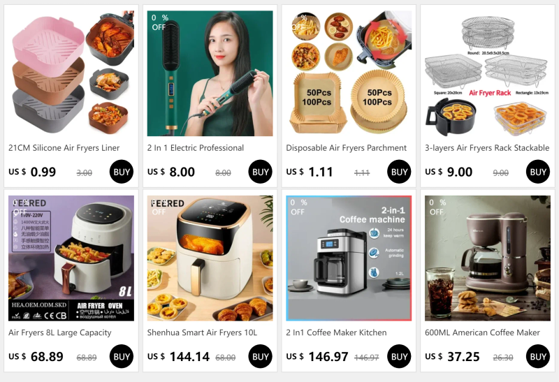 Description Picture 2 of item21CM Silicone Air Fryers Liner Basket Square Reusable AirFryers Pot Tray Heat Resistant Food Baking AirFryers Oven Accessories