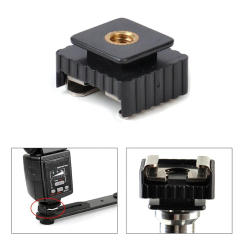 New 1PC SC-6 SC6 Cold Hot Shoe Adapter Standard Mount Hotshoe To 1/4 Thread For Flash Speedlite Tripod Photo Studio Accessories
