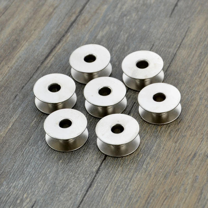 Description Picture 4 of item5/20Pcs Metal Bobbins Industrial Sewing Machine Parts Sewing Machine Accessories Tools DIY Apparel Craft Supplies