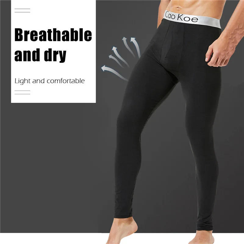 Description Picture 6 of itemDIHOPE Men Long Johns Thermal Skin-Friendly Underwear Winter Warm Long Pants Male Soft Elastic Leggings Comfortable Tights