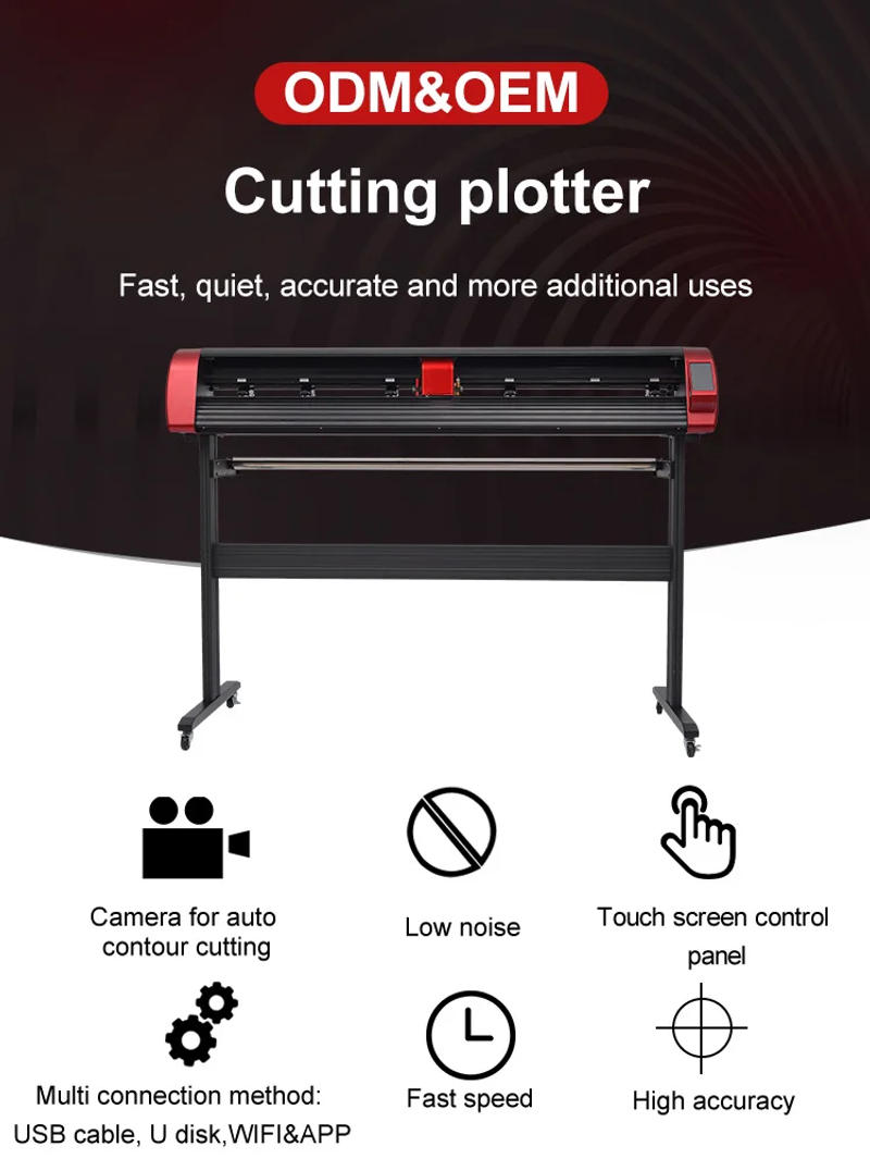 Description Picture 2 of itemFactory price 24"/48"/60" Graph Vinyl cutting plotter Sticker dieautomatic contour cutting plotter with Signmaster Vinyl Cutter