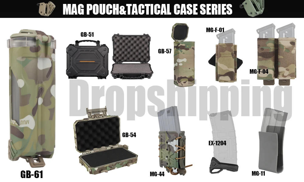 Description Picture 2 of itemSPUD Tactical Pouch Chest Rig Hang Mag Pouches Outdoor Airsoft Hunting Vest Plate Carrier Molle Radio Bag Multipurpose