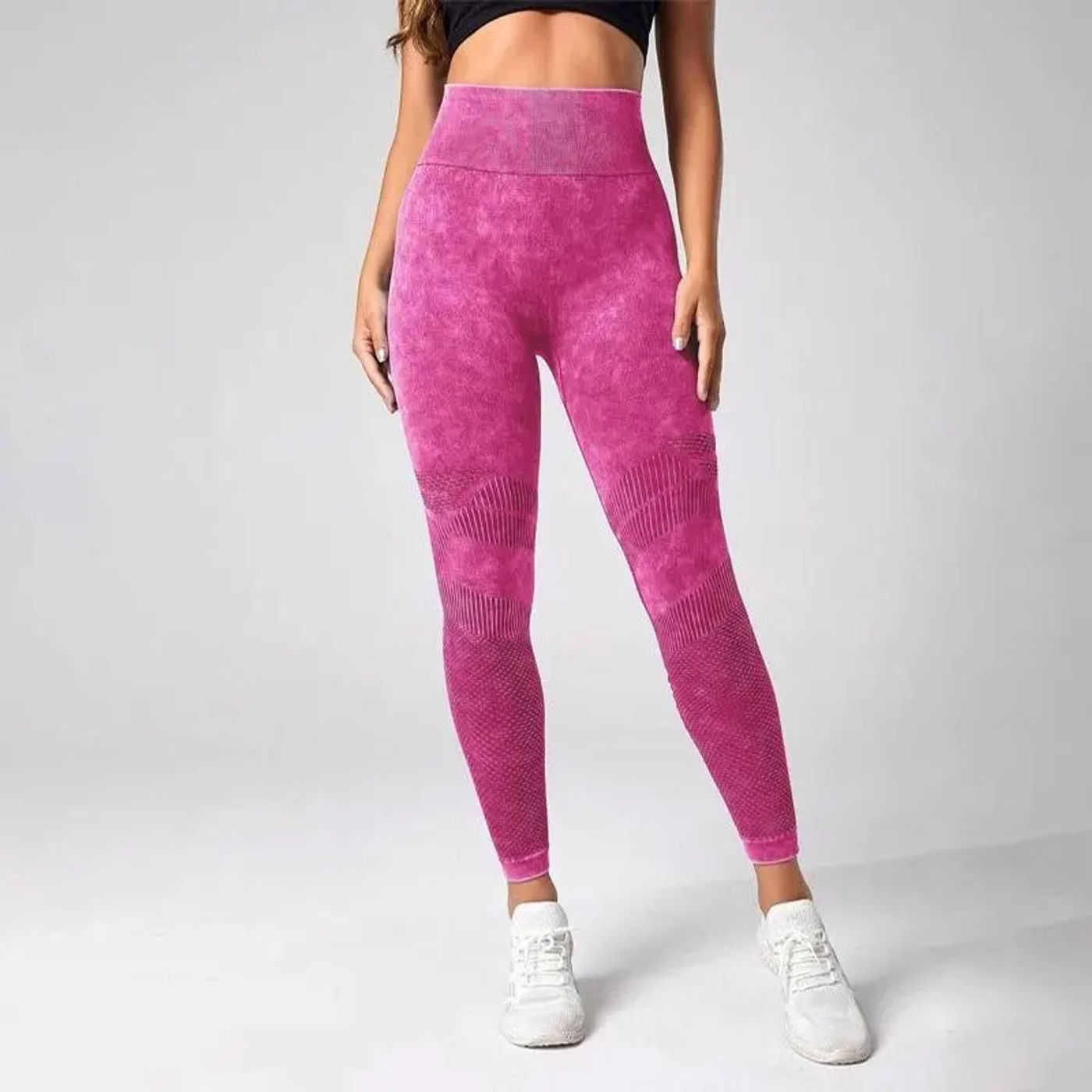 Description Picture 3 of itemYoga Basic Tie Dye Tummy Control Sports Leggings