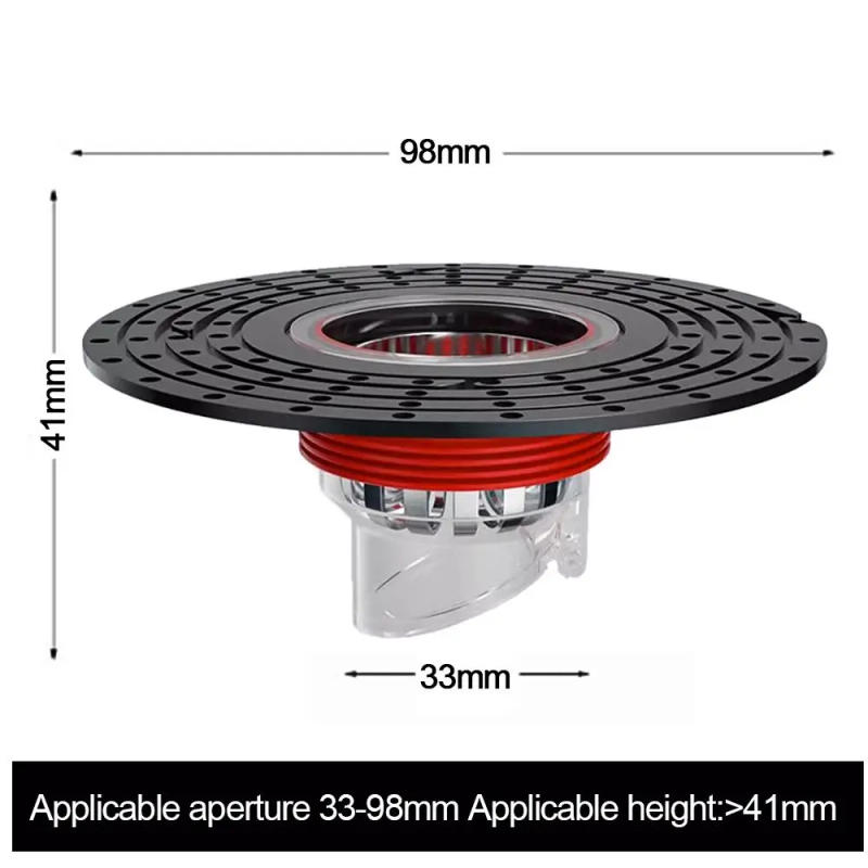 Description Picture 3 of itemWith Grid Grate Cover Shower Floor Drain Core Backflow Preventer Dectable Anti-odor Floor Drain Insect Proof Anti Blocking