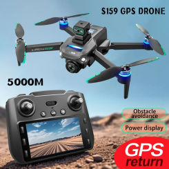 2024 S159 GPS Drone Professional 8K Camera Aerial Photography with Screen Remote Control Send Memory Card FPV Dron RC Quadcopter