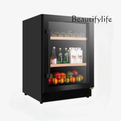 Ice Bar Household Wine Cabinet Embedded Wine Cabinet Constant Temperature Refrigeration Fresh-keeping Cabinet Small Refrigerator