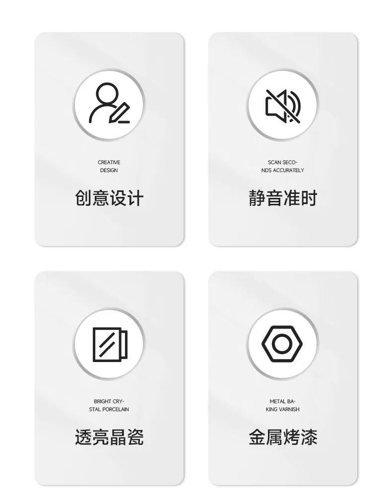 Description Picture 4 of itemModern Luxury Luminous Wall Clock Unique Design Needle Clock Art For Living Room Decor Stylish Home Decoration Reloj De Pared