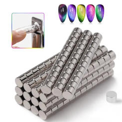 12Pcs/Bag Magnetic Stick Effect Strong Plate for UV Gel Varnish 3D Line Strip Nail Tips Cutters Nail Art Magnet Manicure Supplie