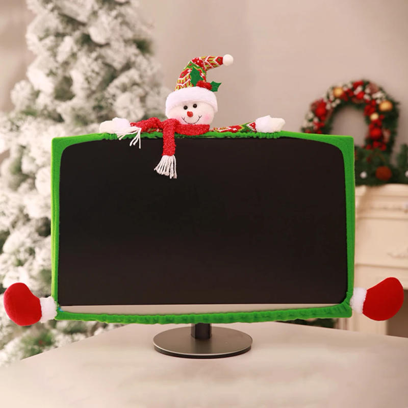 Description Picture 3 of itemChristmas Theme 19~27" Computer Monitor Decorating Cover Christmas Computer PC TV Monitor Case Cover Non-Woven Xmas Decoration