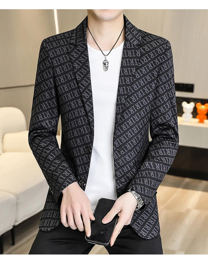 Description Picture 6 of itemMain Promotion of Spring and Autumn New Explosive Slim-fit Single West Coat Casual Fashion with Handsome Suit Men's Clothing