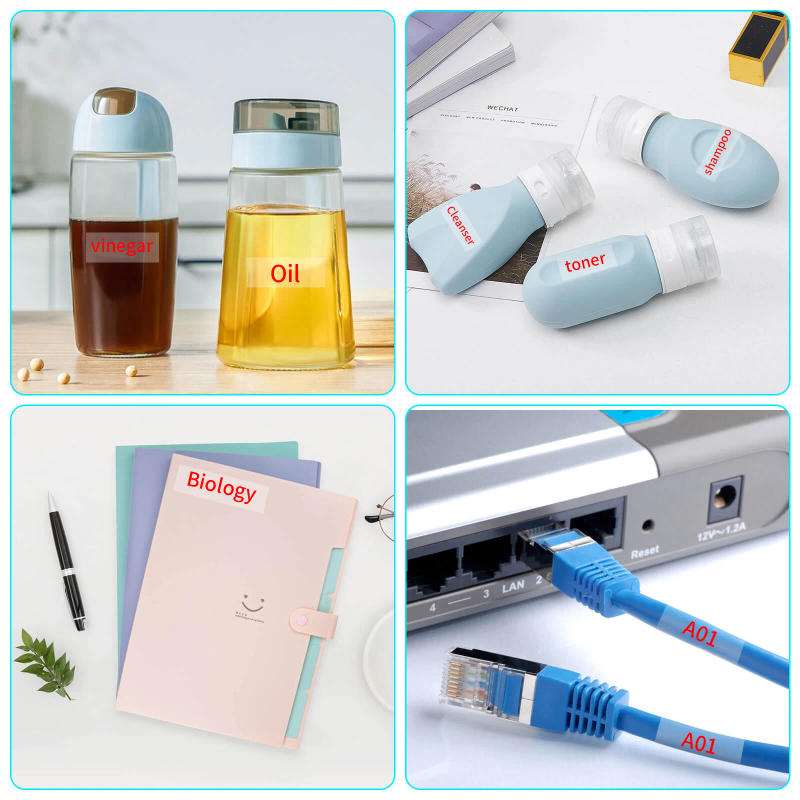 Description Picture 6 of itemGreencycle 6/9/12mm Label Tape Compatible for Dymo D1 45010 45013 Ribbon for Dymo Label Manager 100 150 200 250 Writer Printer