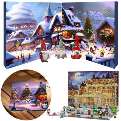 2024 Christmas Gnome Advent Calendar Holiday Movie 24 Day Christmas Advent Calendar 24 Days of Fun Collectible Surprise Figures