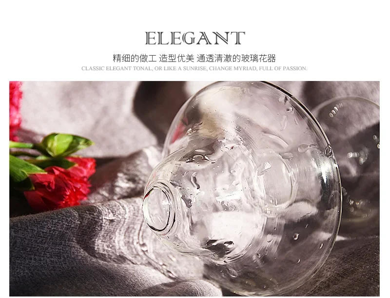 Description Picture 3 of itemGlass Vase Plant Flower Mushroom Shaped Glass Vase Hydroponics Plant Vase Creative Glass Crafts Decor For Home Living Room