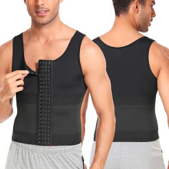 Be-In-Shape Men Slimming Body Shaper Waist Trainer Vest Tummy Control Shapewear Compression Shirts Abdomen Slim Corset Underwear