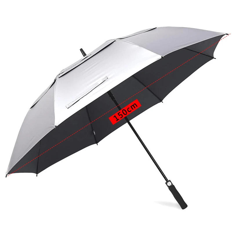 Description Picture 4 of itemExtra Large Umbrella Titanium Silver Double Layer Sun Protection Umbrella Parasol Outdoor Large Beach Golf Umbrella Fishing Gift