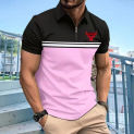 2024 New Men's Chest Devil Print Polo Shirt