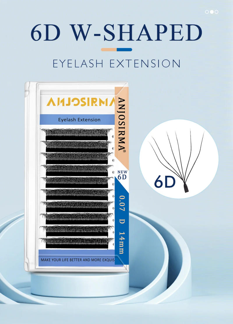 Description Picture 2 of itemANJOSIRMA 3D 4D 5D 6D W Shaped Eyelashes Extension Natural Soft Professional False Eyelashes, Fans Premade Volume , C/D/DD Curl