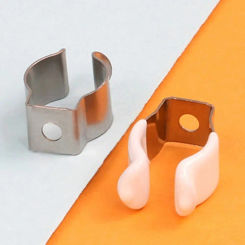 5Pcs Fixing Clips Spring Terry Clip Clamp Holders Base Tool Lamp Tube Clip T3/T4/T5/T6/T7/T8/T9/T10 With Rubber Protection