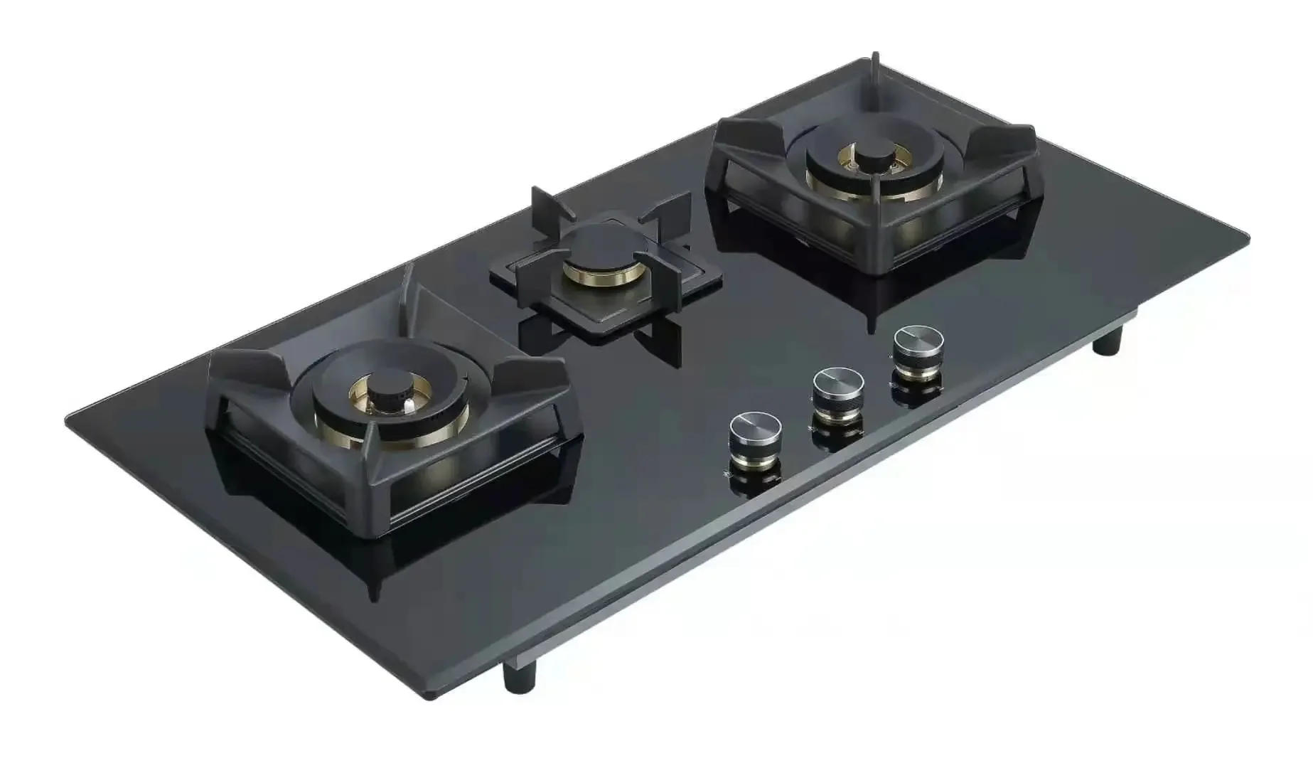 Description Picture 5 of itemGas StoveBuilt-in 3 Burners Tempered Glass Gas Stove Built-in Gas Hob