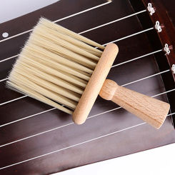 Violin Cleaning Brush Wooden Handheld Cleaner Stringed Instrument Accessories for Guzheng Violin Dust Sweeping Tool