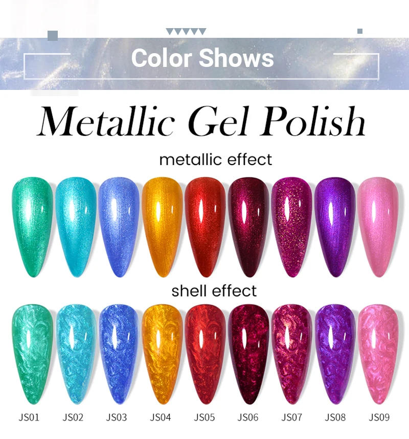 Description Picture 5 of itemLILYCUTE 7ml Metallic Gel Nail Polish Mirror Thread Effect Soak Off UV LED Semi Permanent Glitter Gel Varnish Nail Art Manicure