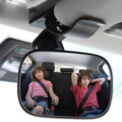 Baby Mirrors Car Windshield Suction Cup Mirror Sun Visor Plate Clamp Mirror Rearview Mirrors Baby Kids Monitor Angle Adjustable