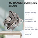 Motorhome Hanger Dumpling Chain,RV Bridge Hinges Non-Punched,L-type Caravan Hanger Dumpling Chains,for Door Thickness15-18mm