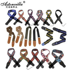 Guitar Strap Multi-Color Guitar Belts with Guitar Paddle Adjustable Clamp for Wooden/Classical/Electric Guitar Bass Ukulele