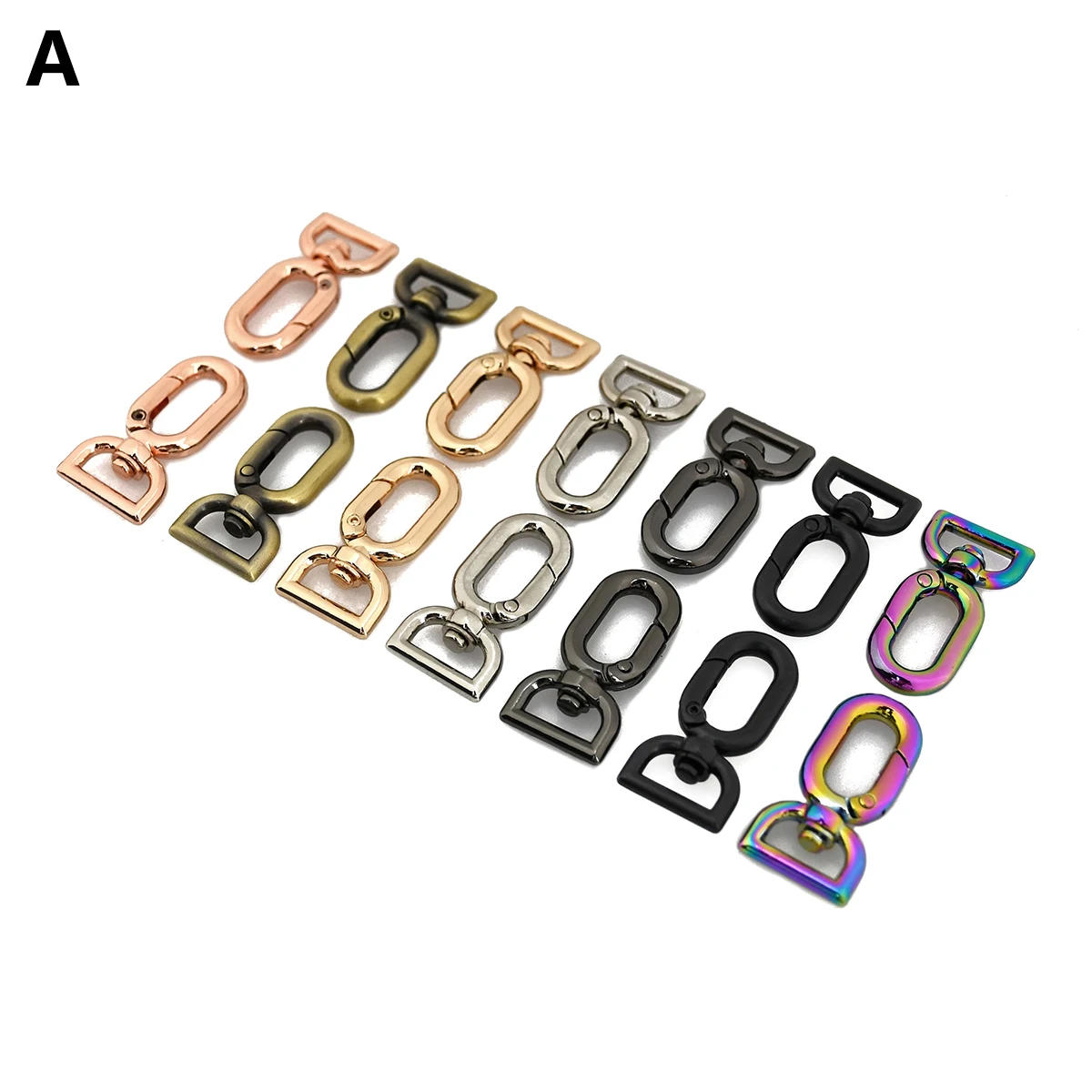 Description Picture 3 of item1pcs Metal Snap Hook Fashion Hang Buckle for Webbing Leather Craft Bag Strap Belt Garment Luggage DIY Accessory 10mm