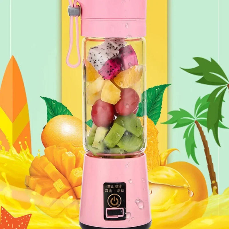Description Picture 6 of item380ml  Portable Electric Fruit Juicer Home USB Rechargeable Smoothie Maker Blenders Machine Sports Bottle JuicingCup