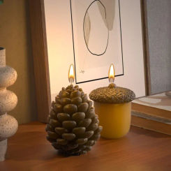 3D Pine Cone Silicone Candle Mold DIY Pine Nut Soap Candle Plaster Resin Crafts Casting Mold Chocolate Cake mould Christmas Gift