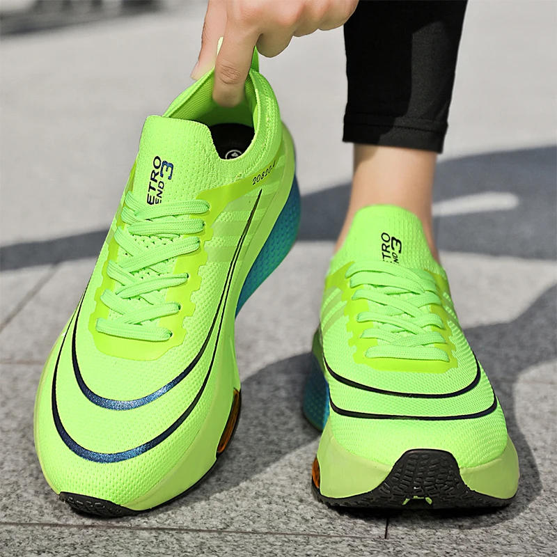 Description Picture 4 of itemRunning Shoes for Men and Women Mesh Breathable Flat Casual Outdoor Sports Tennis Shoes Marathon Jogging Shoes Man