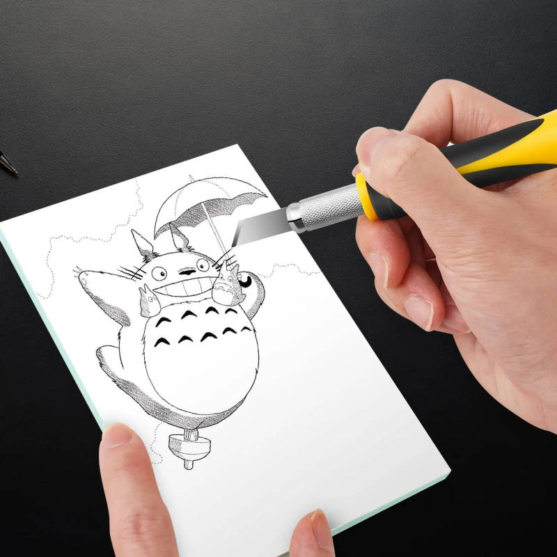 Description Picture 6 of item16PCS Craft Knife Set, Exacto Knife Set, 3-Piece Hobby Knives with 10-Piece Exacting Knife Blades, Precision Art Knife for Pu