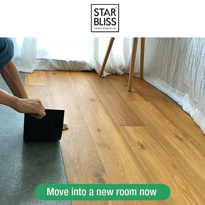 Description Picture 2 of item91x15cm thick Wood Grain Floor Sticker XPE Foam 3d Wall Sticker Waterproof Self-adhesive Living room Toilet Kitchen Home Decor