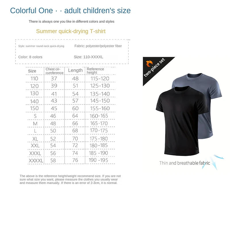 Description Picture 4 of item1 Piece Men's Sports Fitness Short Sleeve T-Shirts, Compression Tops, UV Protection Sweat Absorption Quick Drying Undershirts Fo