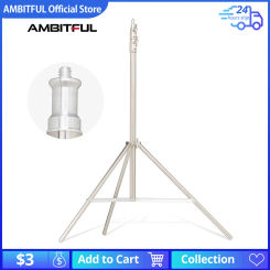 AMBITFUL Stainless Steel 2M Heavy Duty Light Stand Tripod with for Photo Studio Softbox Video Flash Umbrellas Reflector Lighting